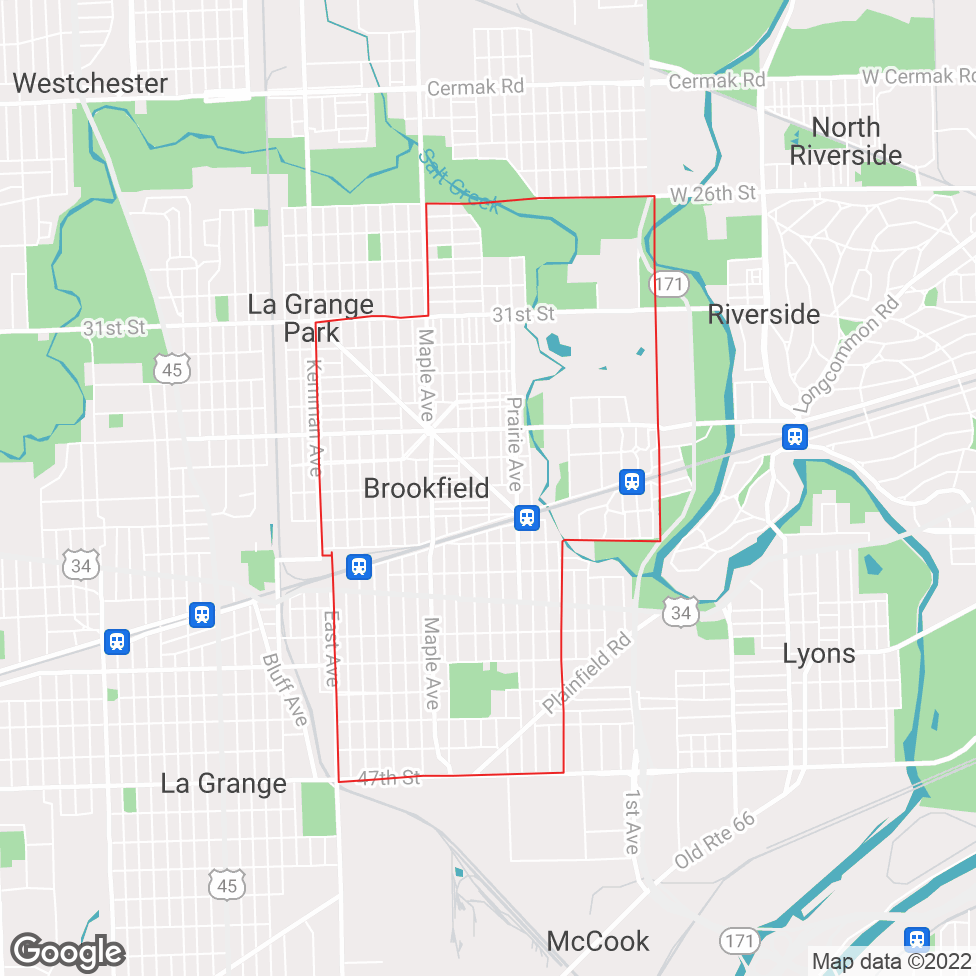 Brookfield map