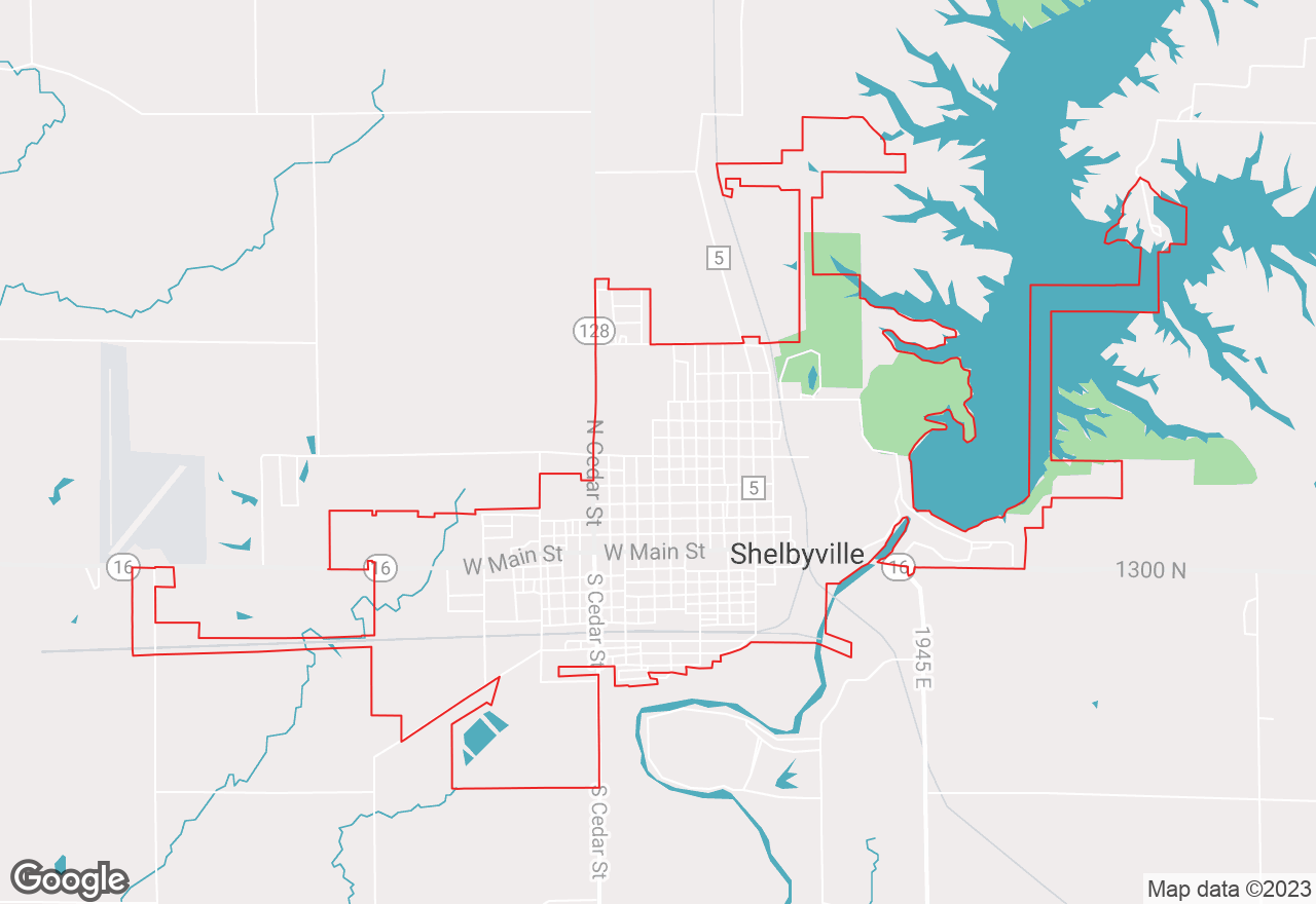 Shelbyville map