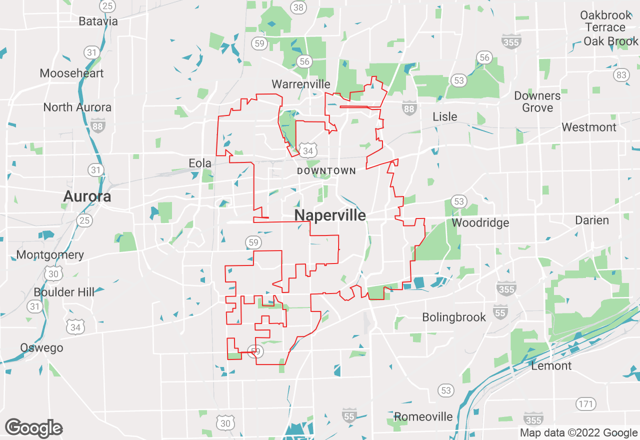 Naperville map