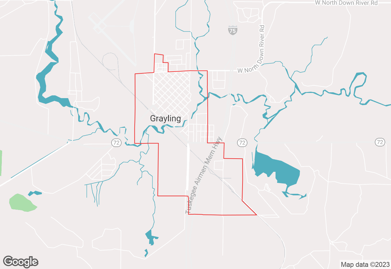 Grayling map