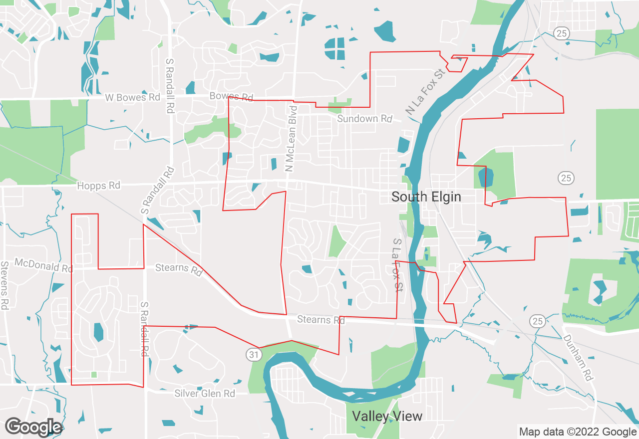 South Elgin map