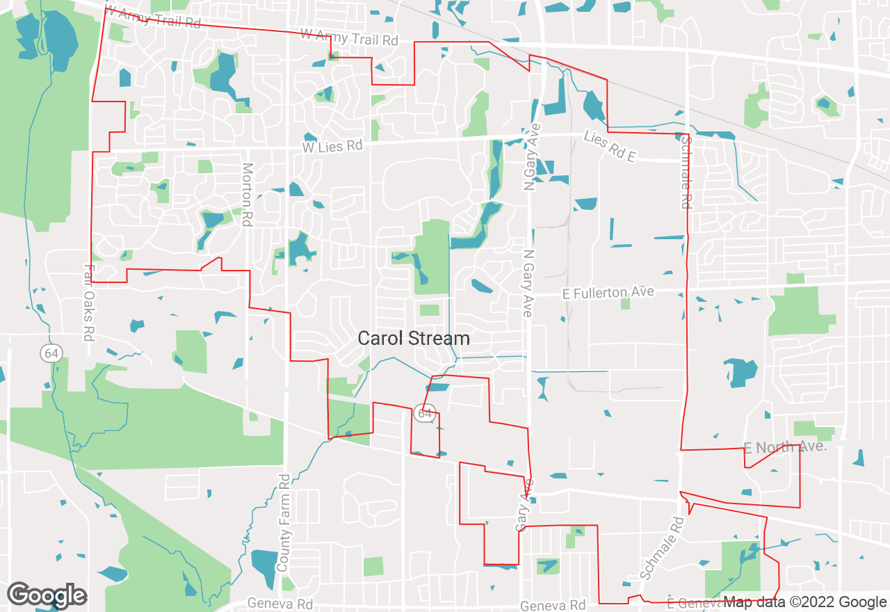 Carol Stream map