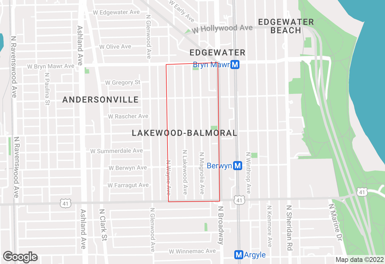 Lakewood-Balmoral map