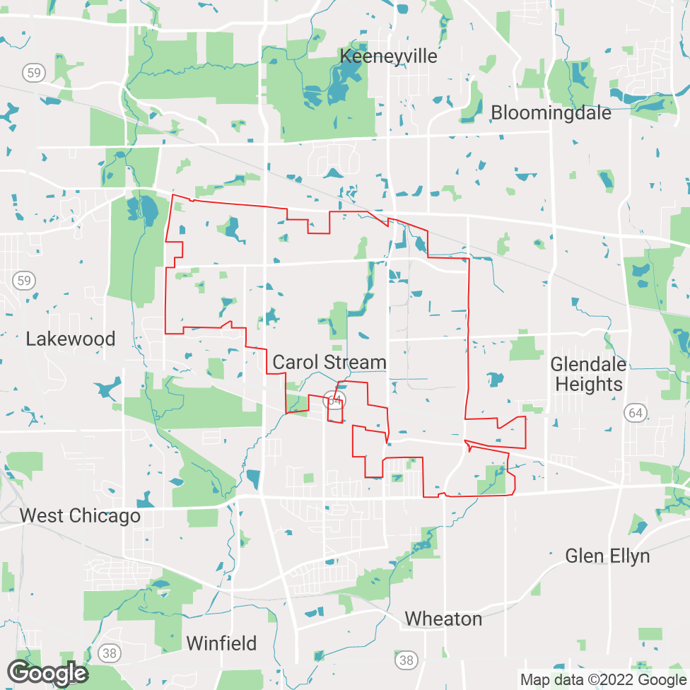 Carol Stream map