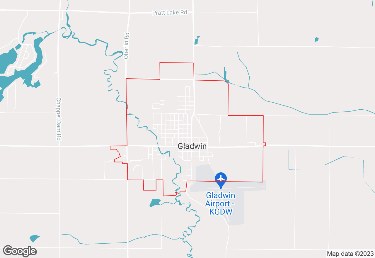 Gladwin map