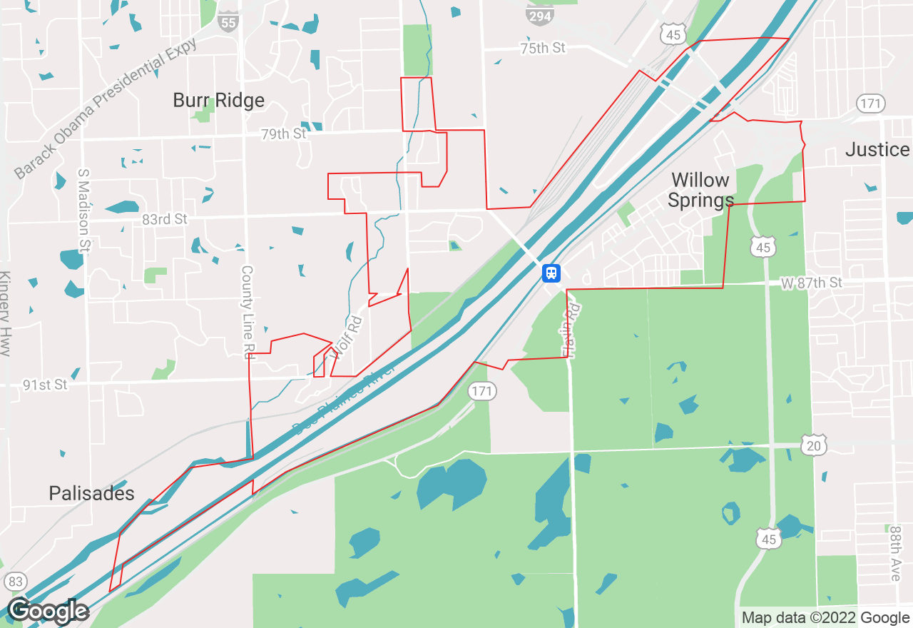 Willow Springs map