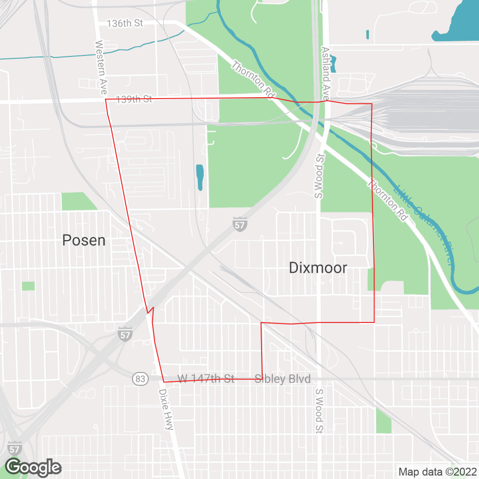 Dixmoor map