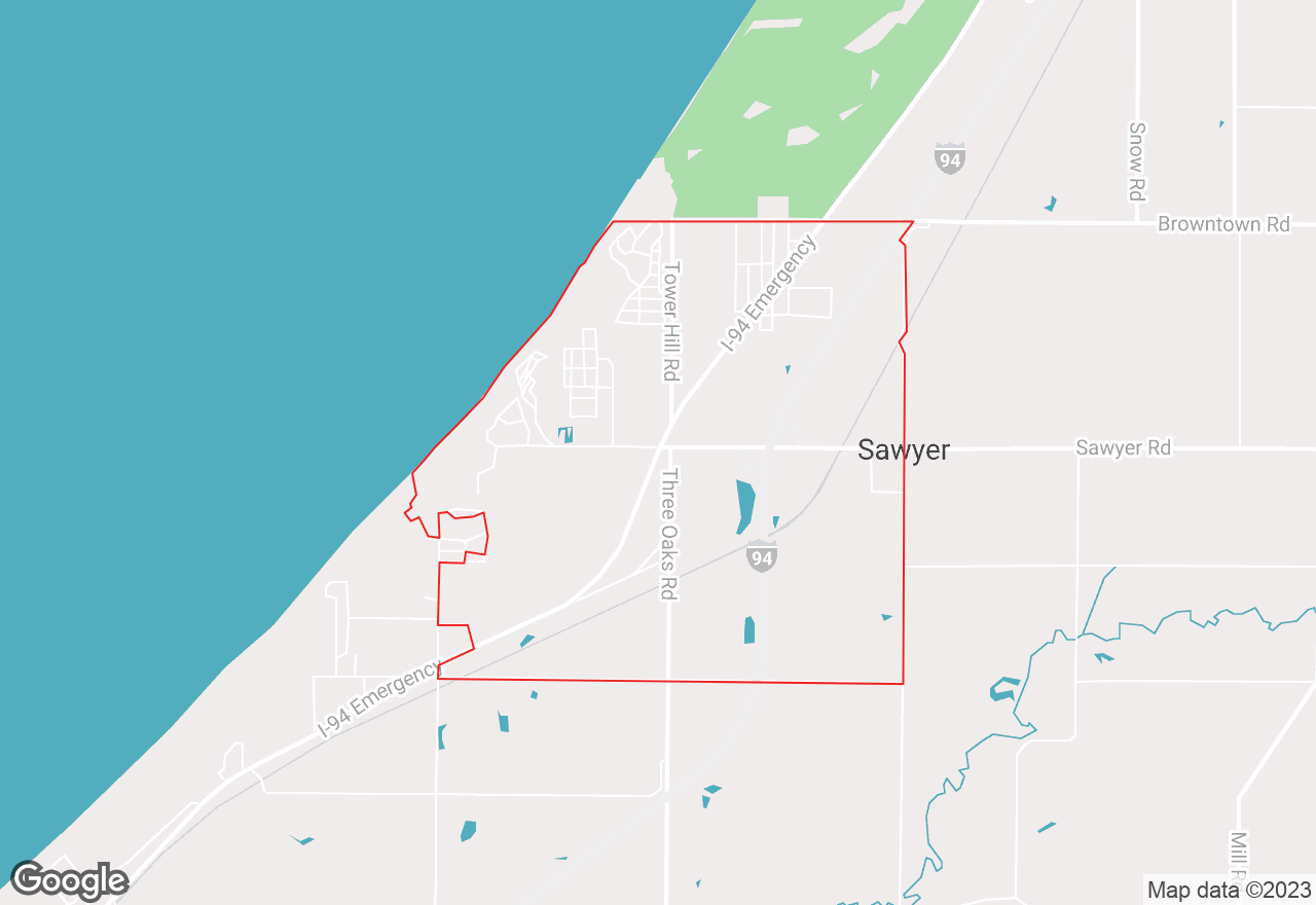 Tower Hill Shorelands map