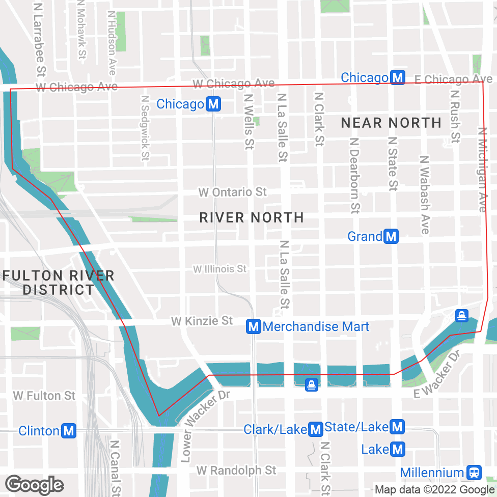 River North map