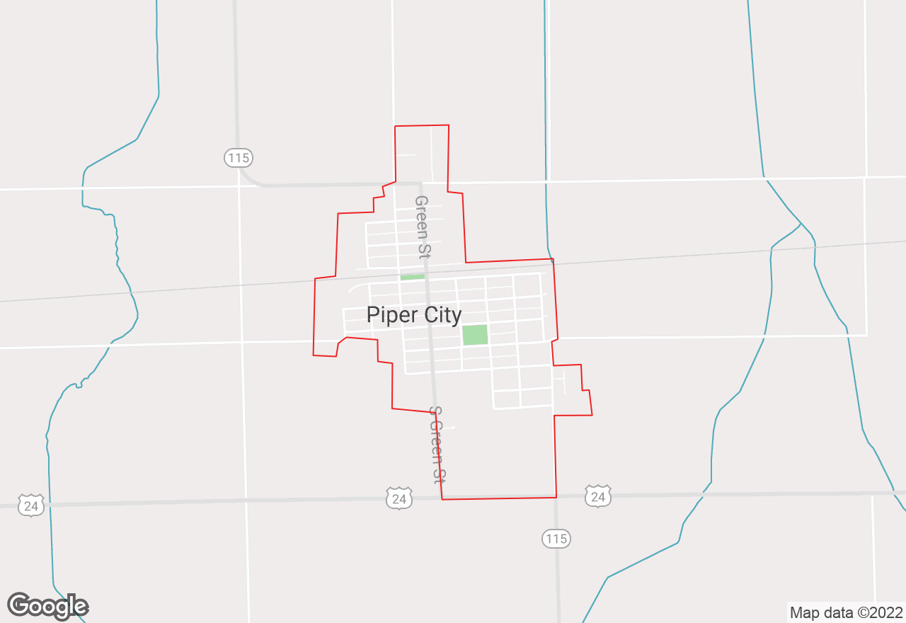 Piper City map