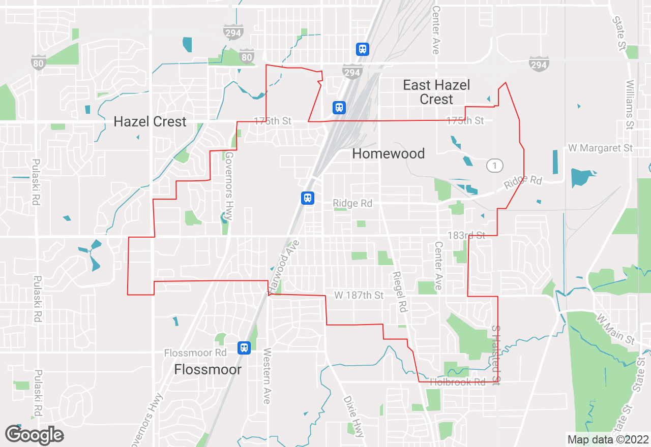 Homewood map