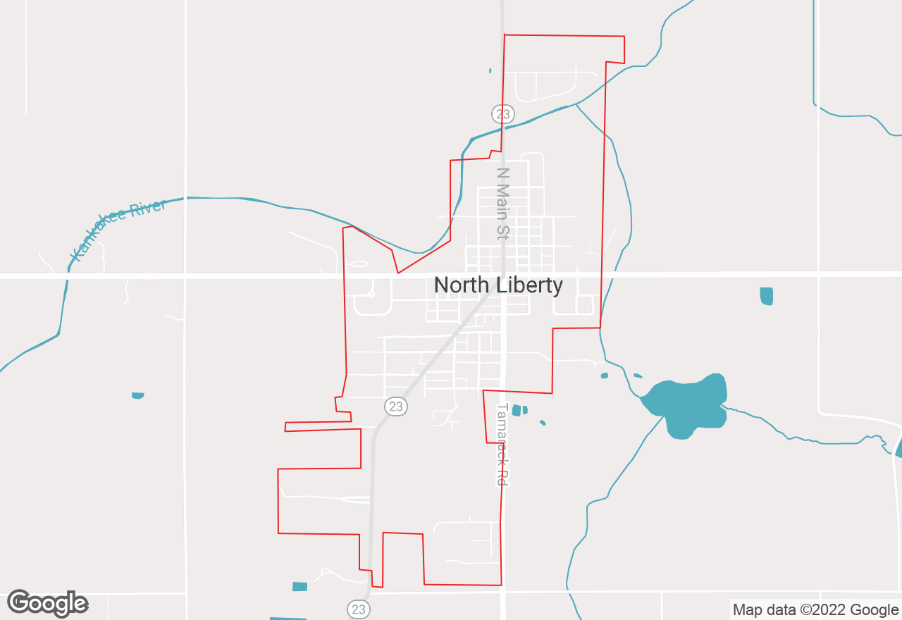 North Liberty map