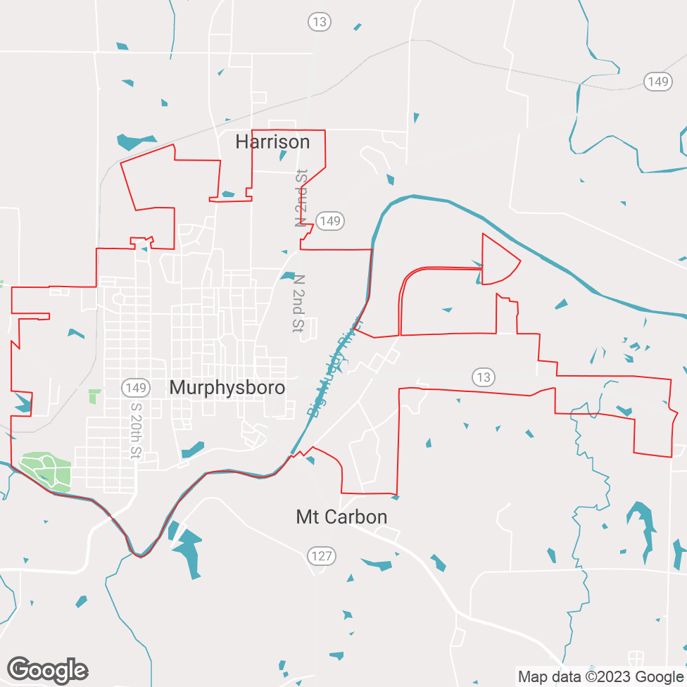 Murphysboro map