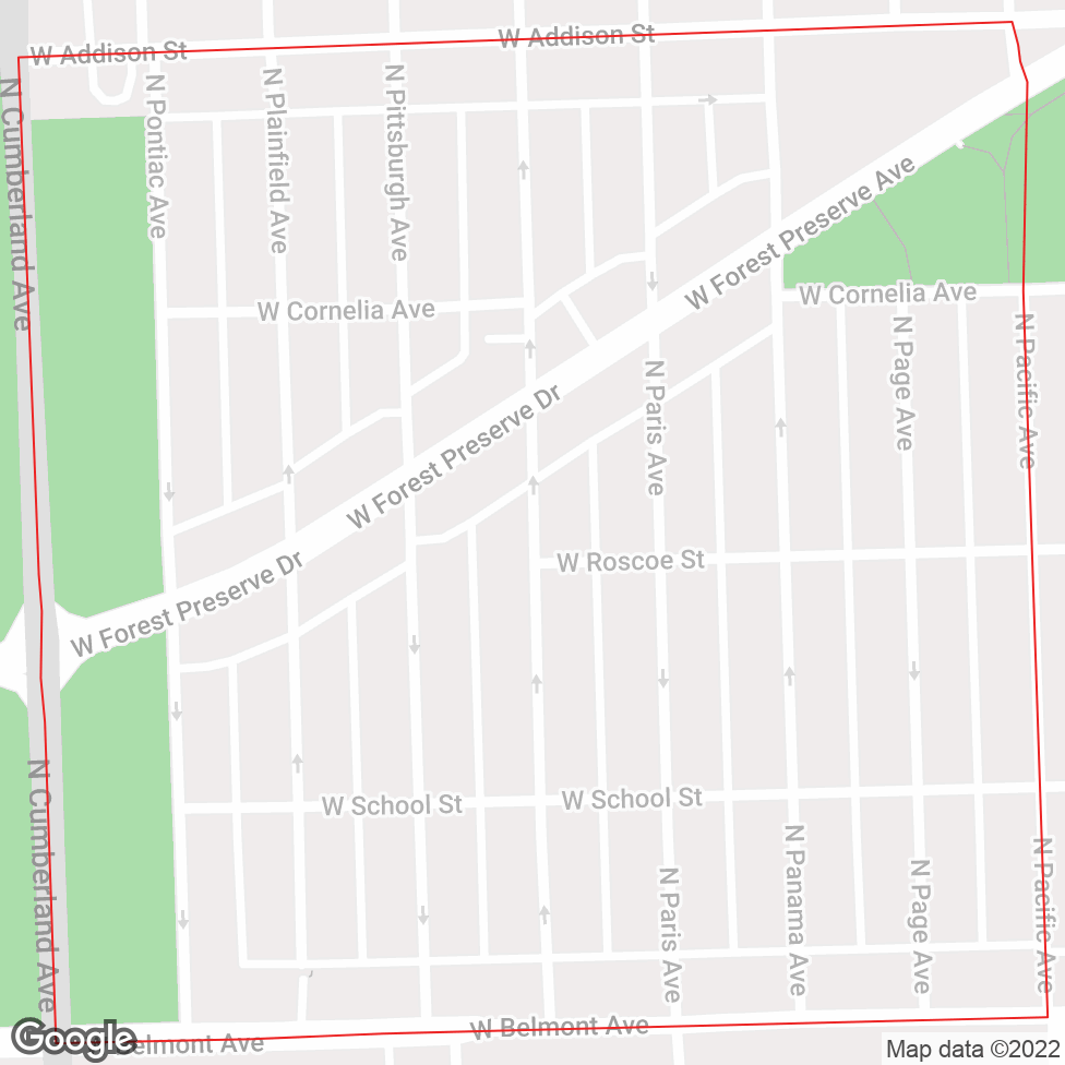 Belmont Terrace map