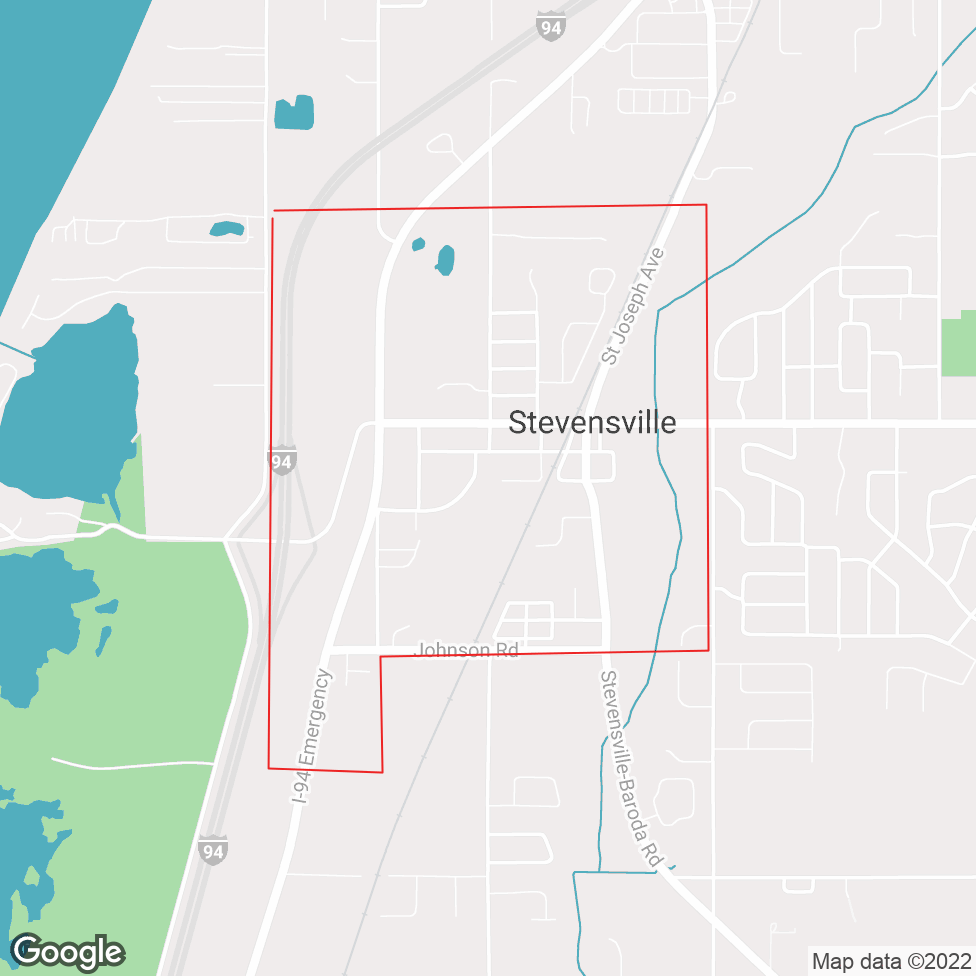 Stevensville map