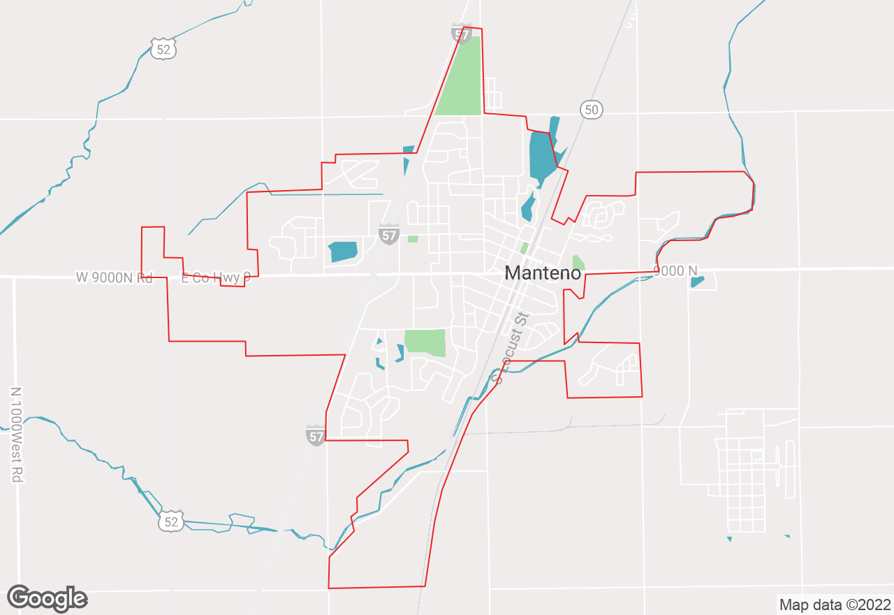 Manteno map