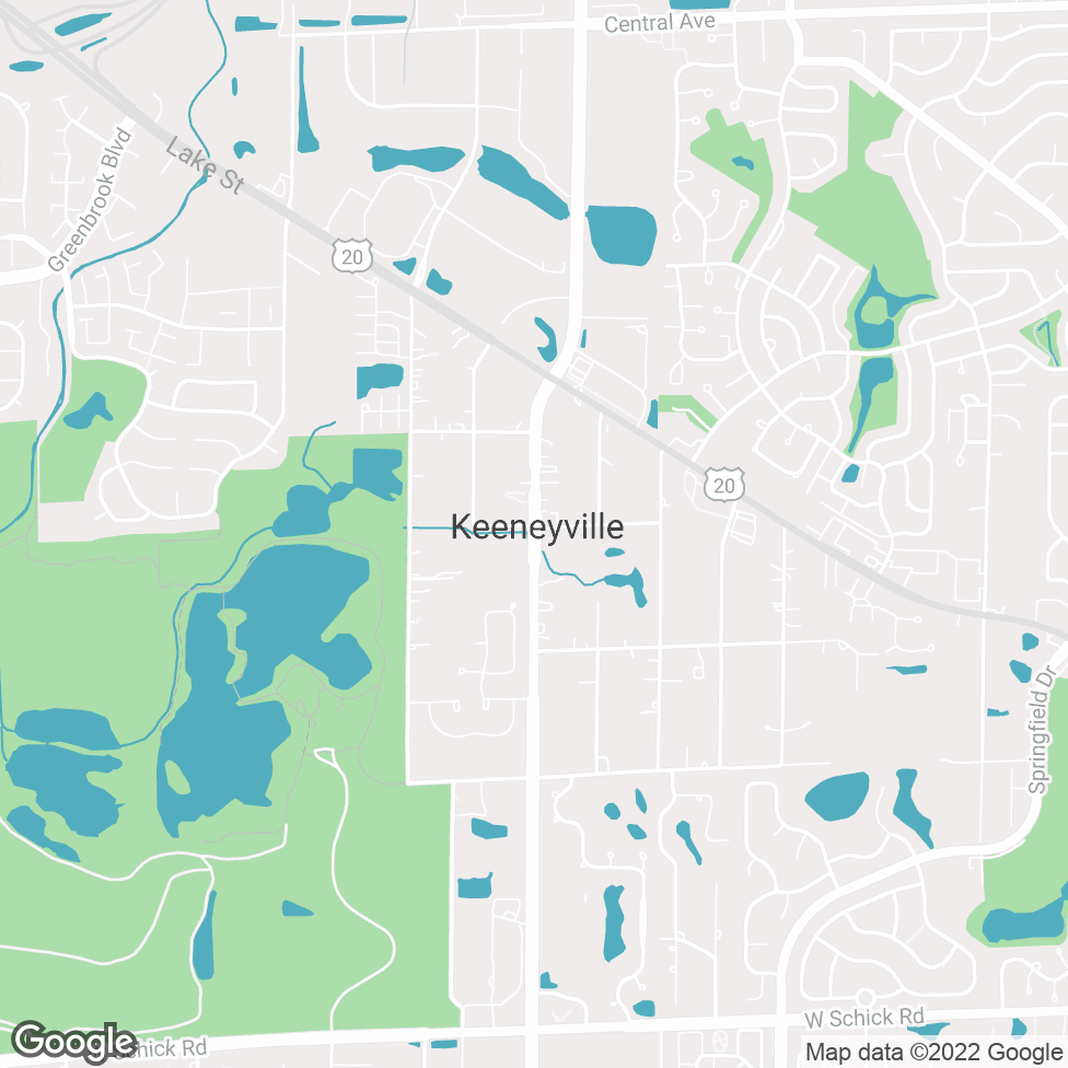 Keeneyville map