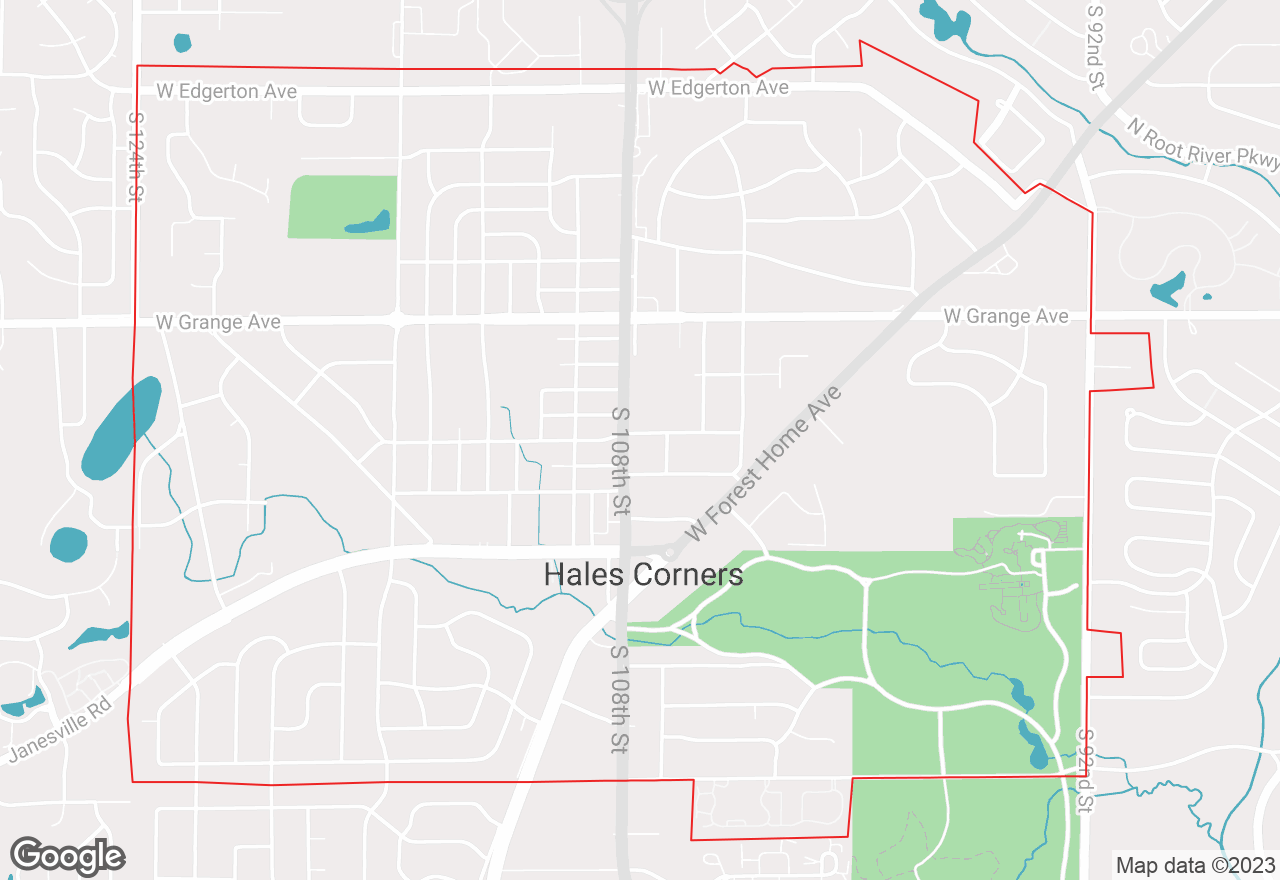 Hales Corners map