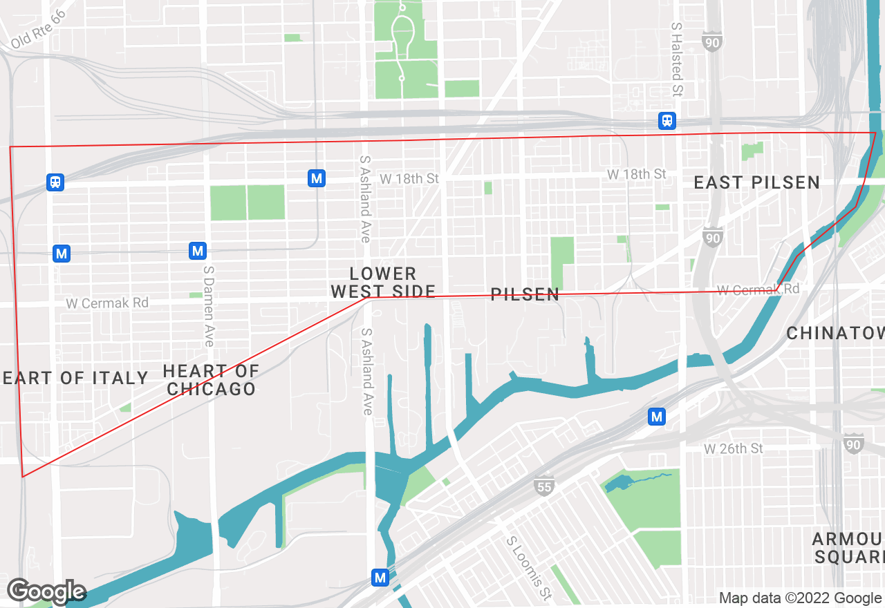 Pilsen map