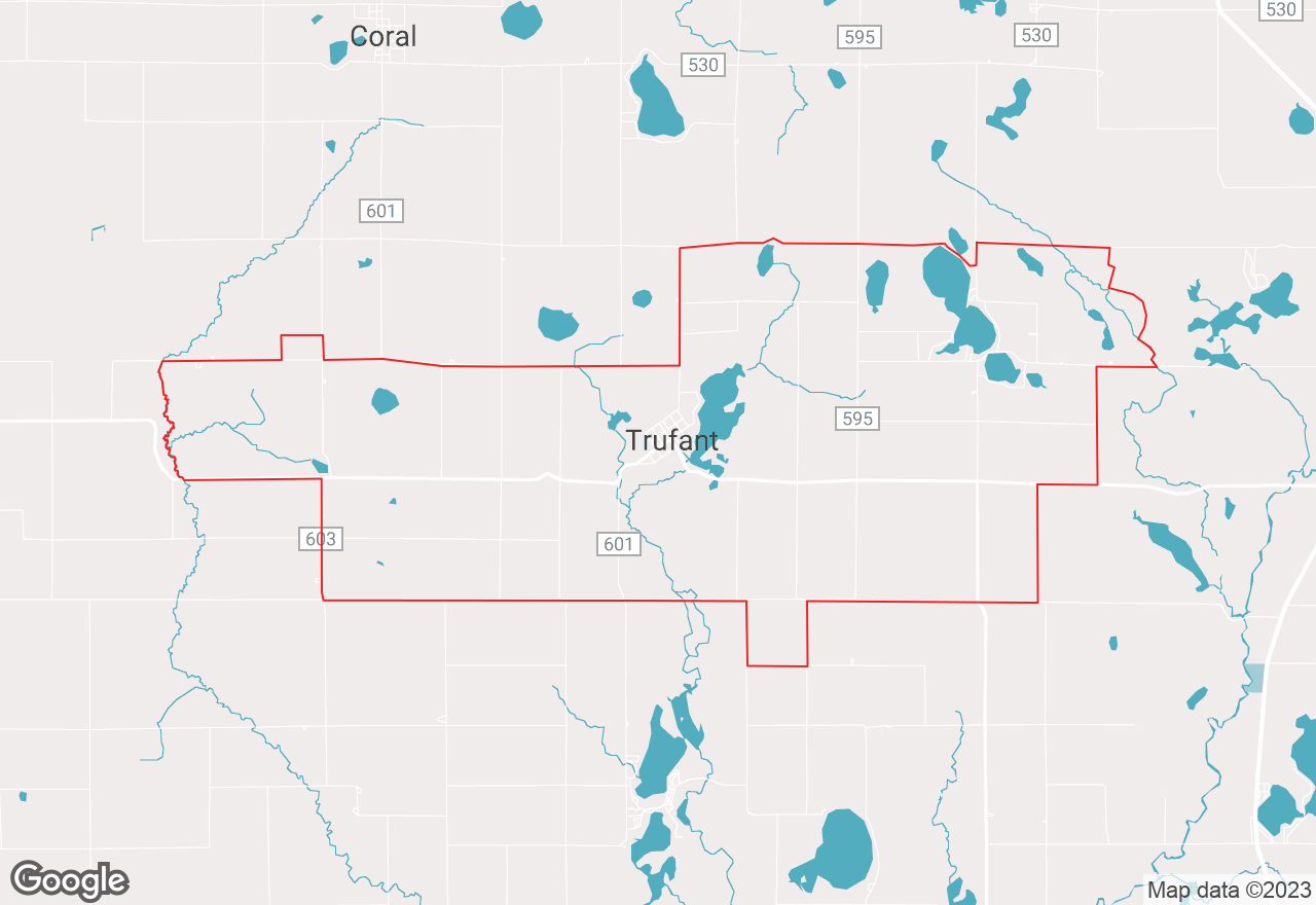 Trufant map