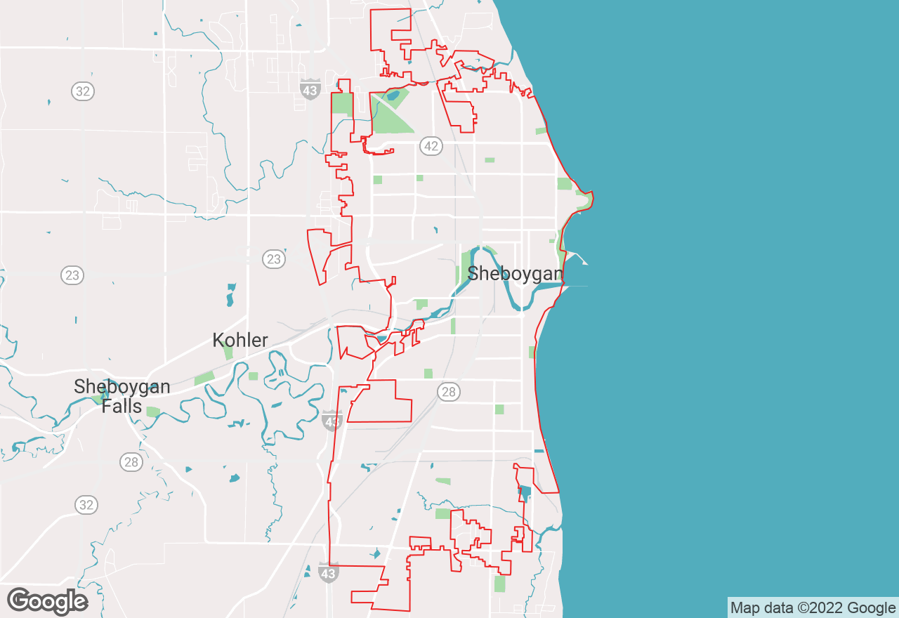 Sheboygan map