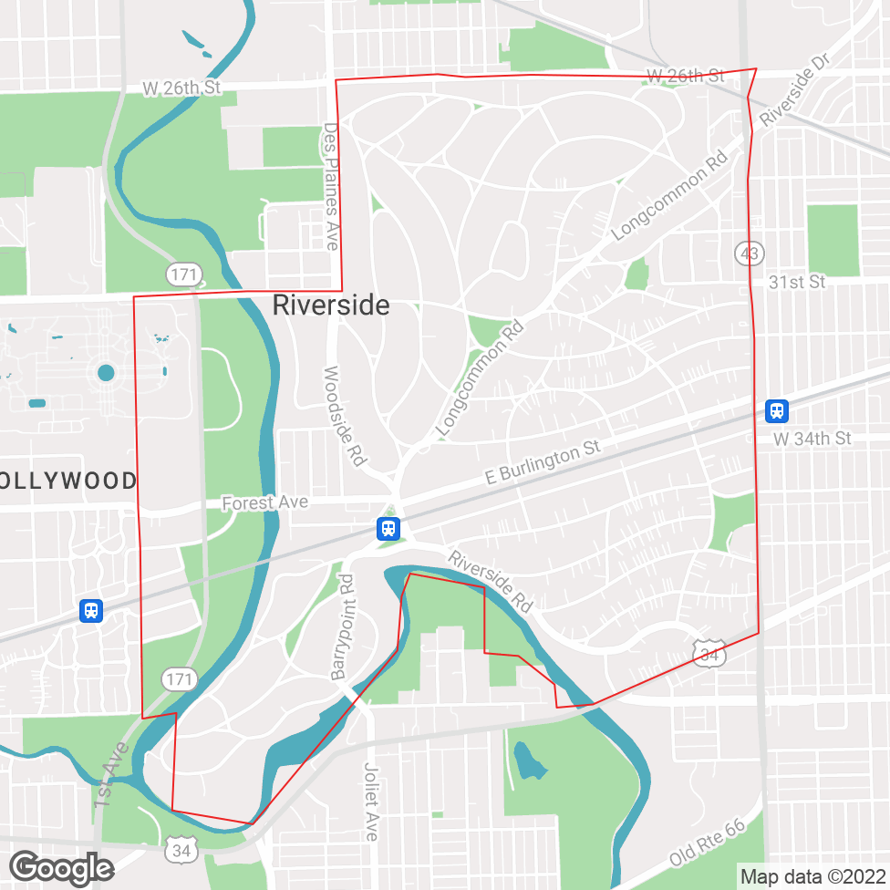 Riverside map