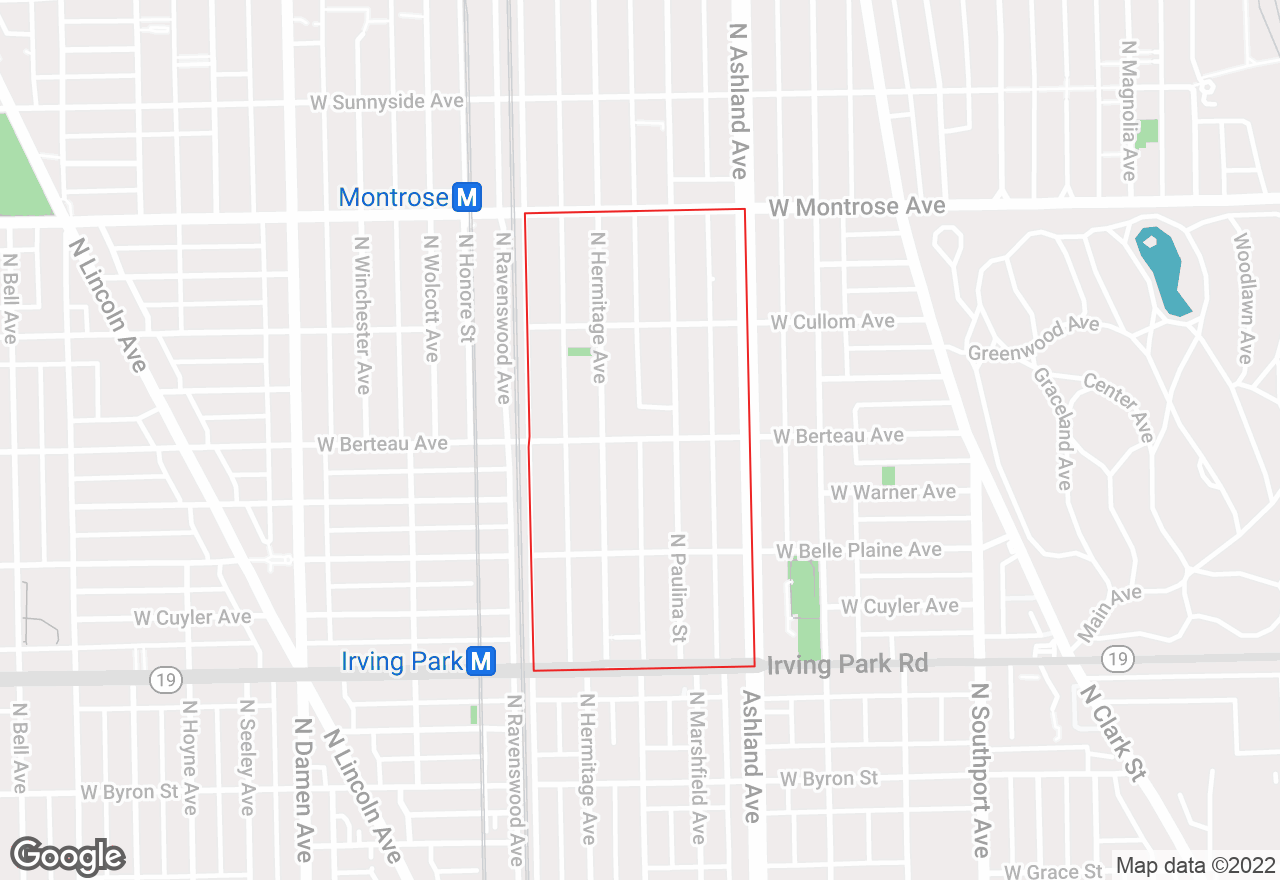 South East Ravenswood map