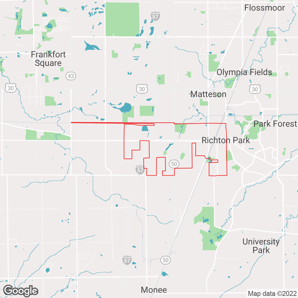 Richton Park map