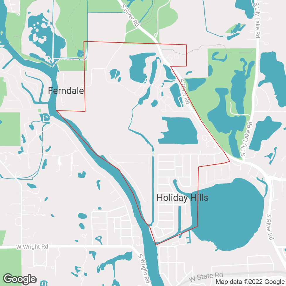 Holiday Hills map