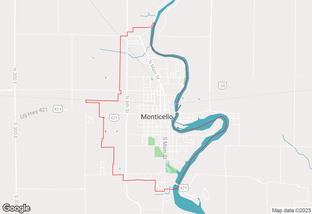 Monticello map