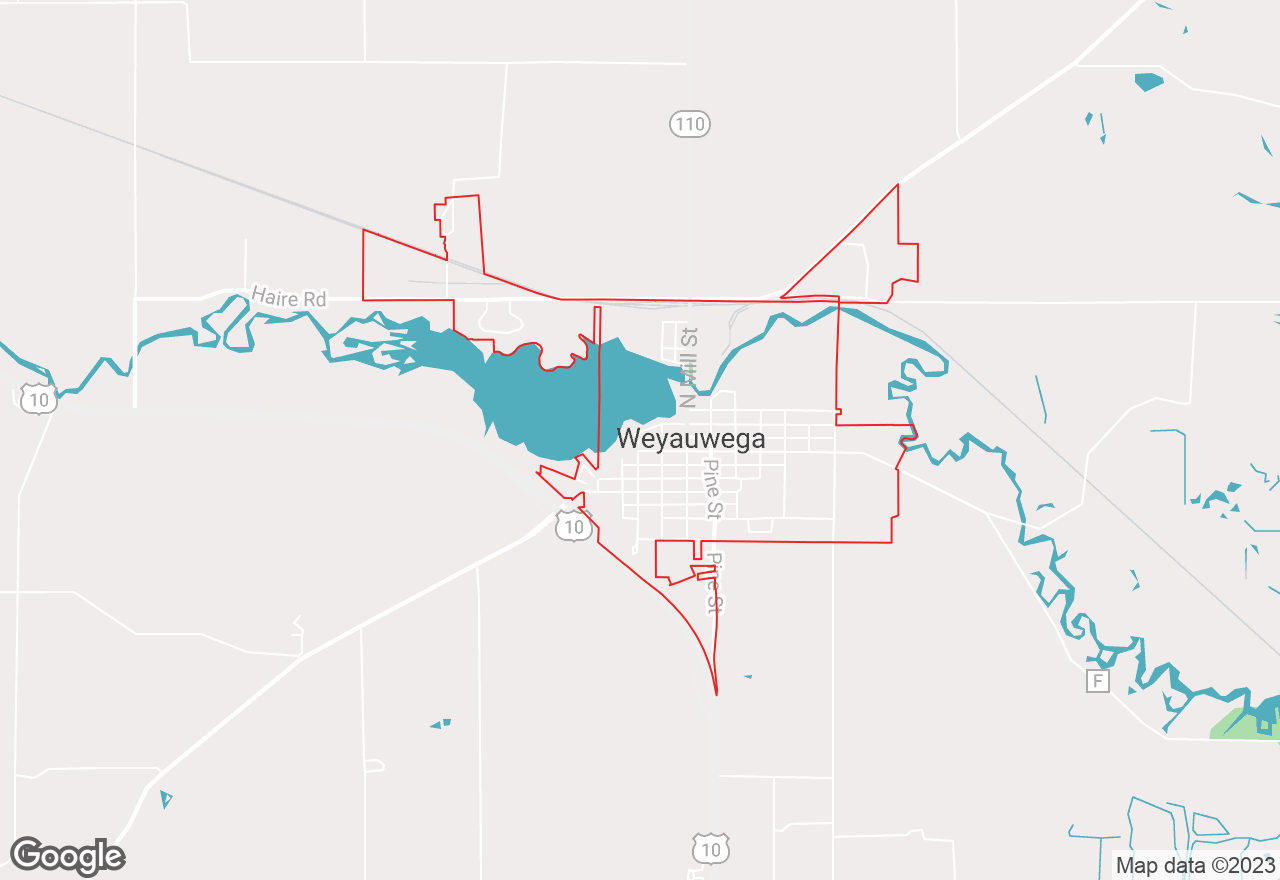 Weyauwega map