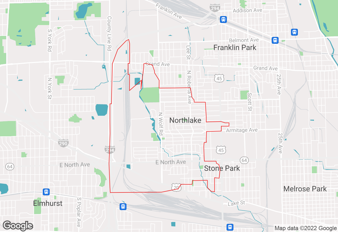 Northlake map