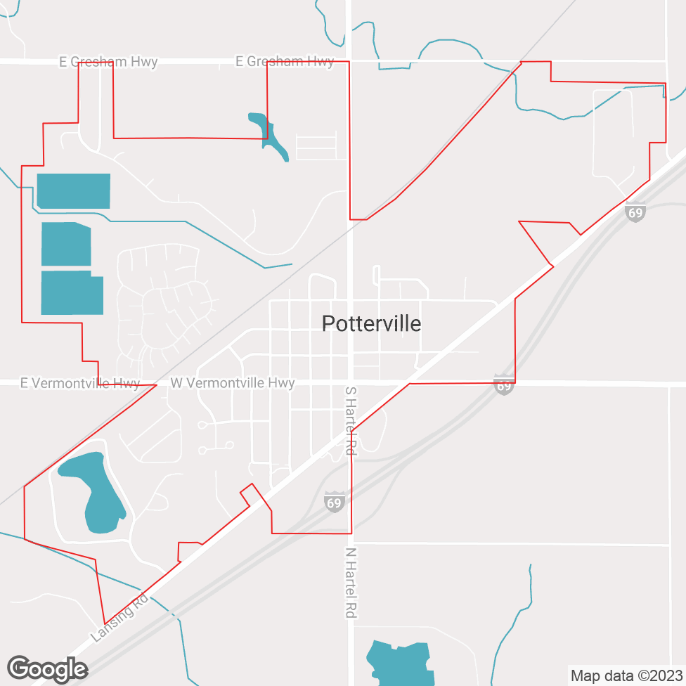 Potterville map