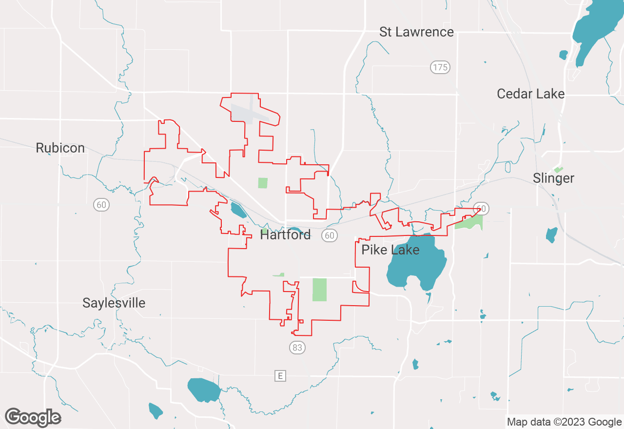 Hartford map