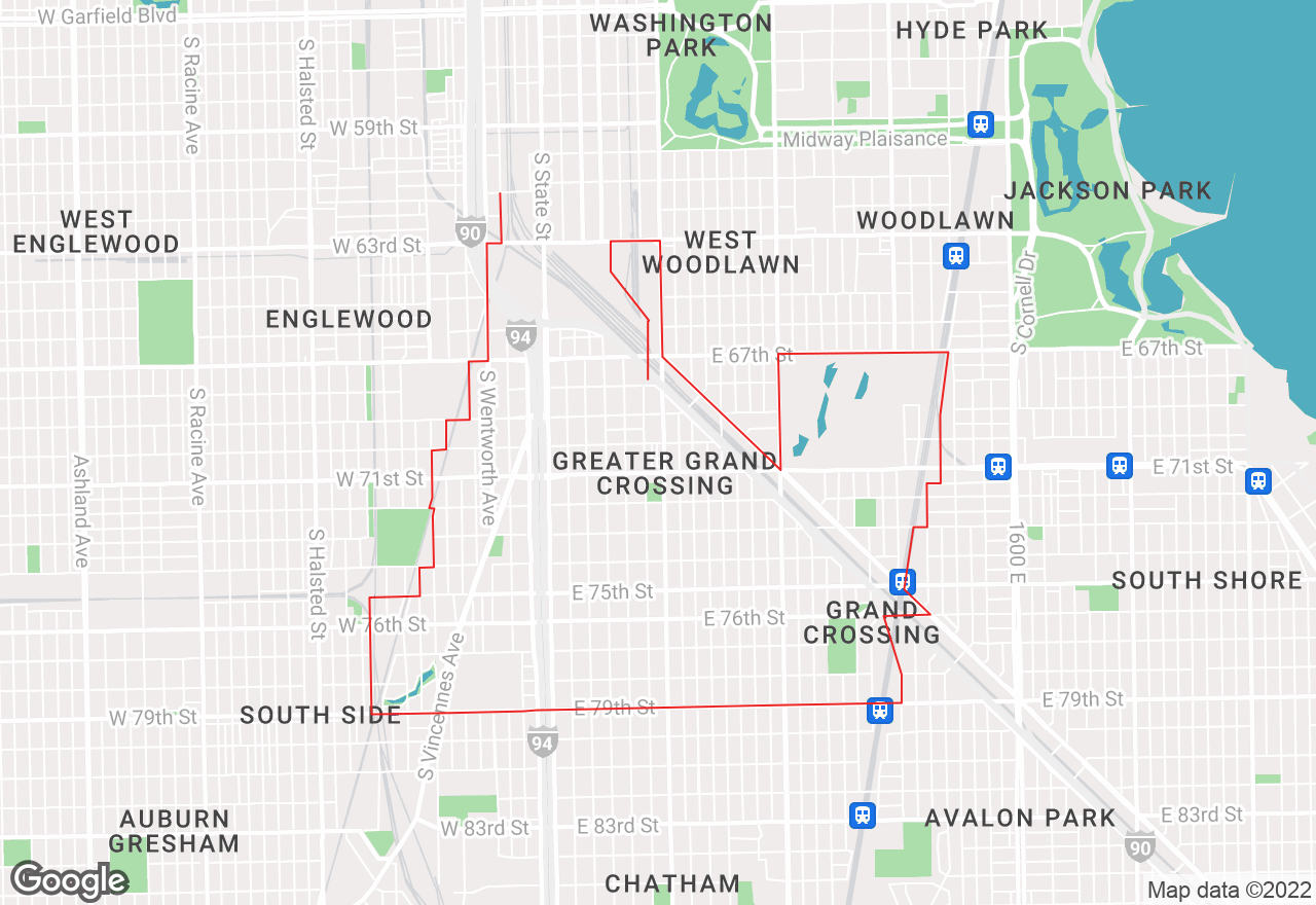 Greater Grand Crossing map