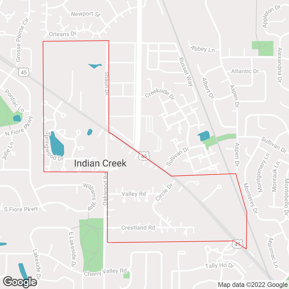 Indian Creek map