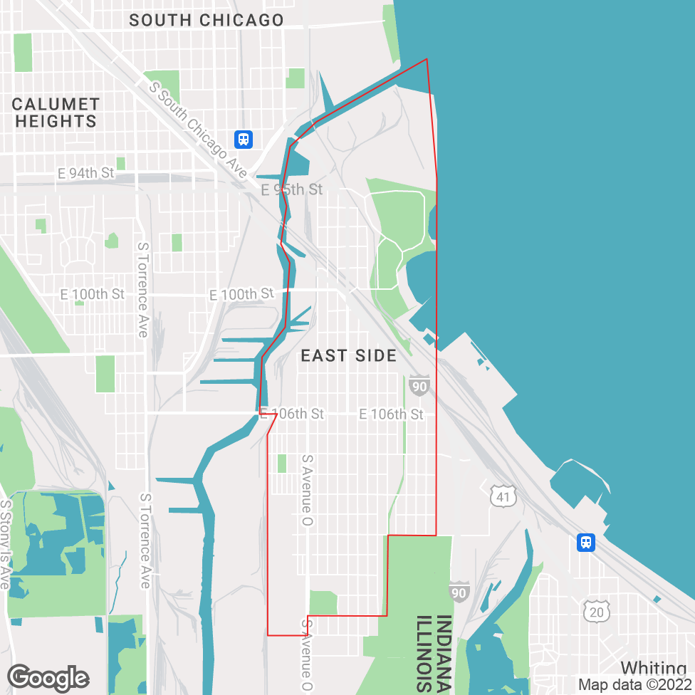 East Side map