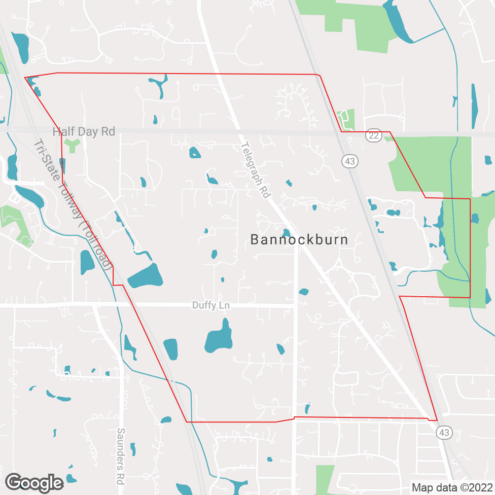 Bannockburn map