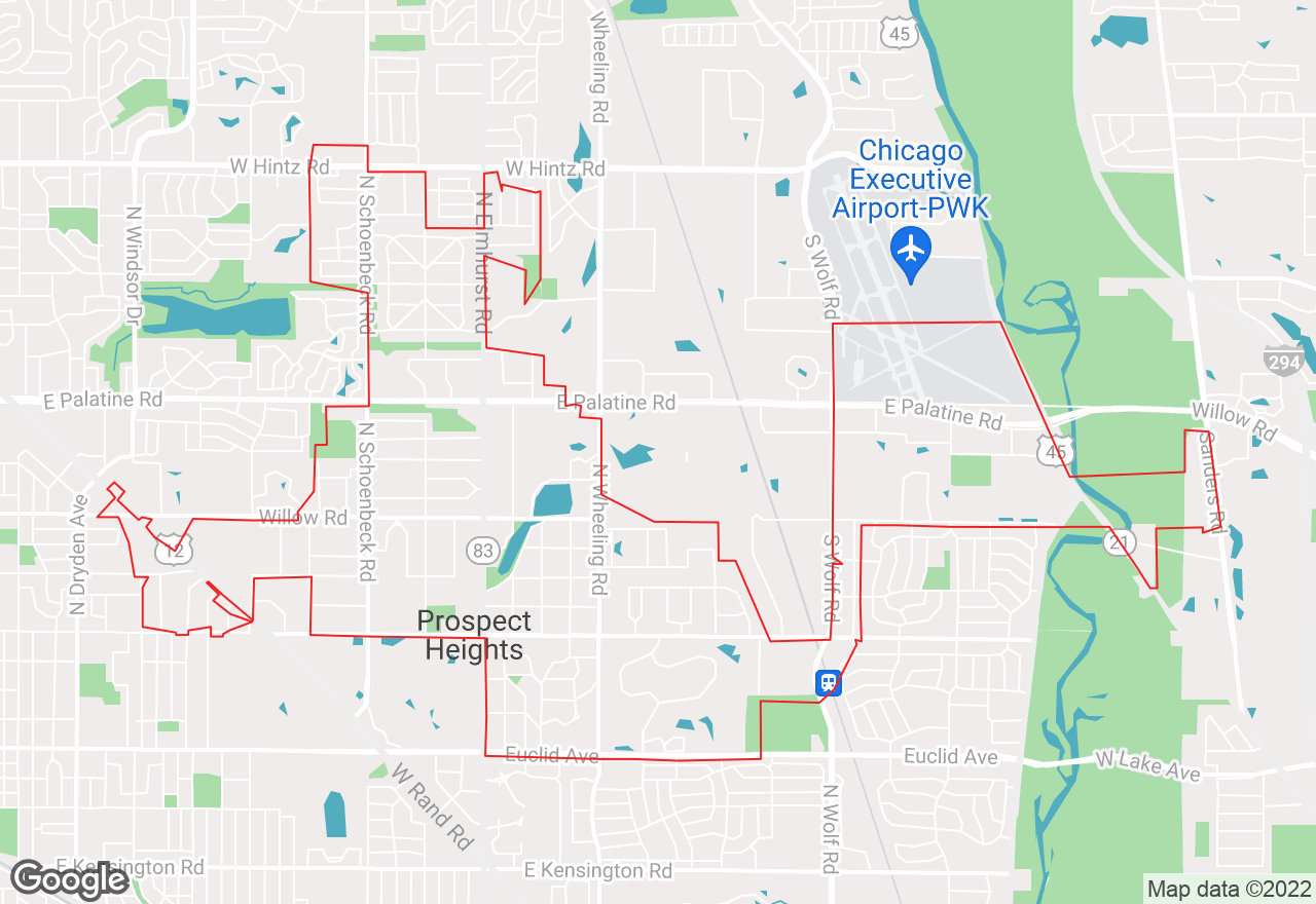 Prospect Heights map