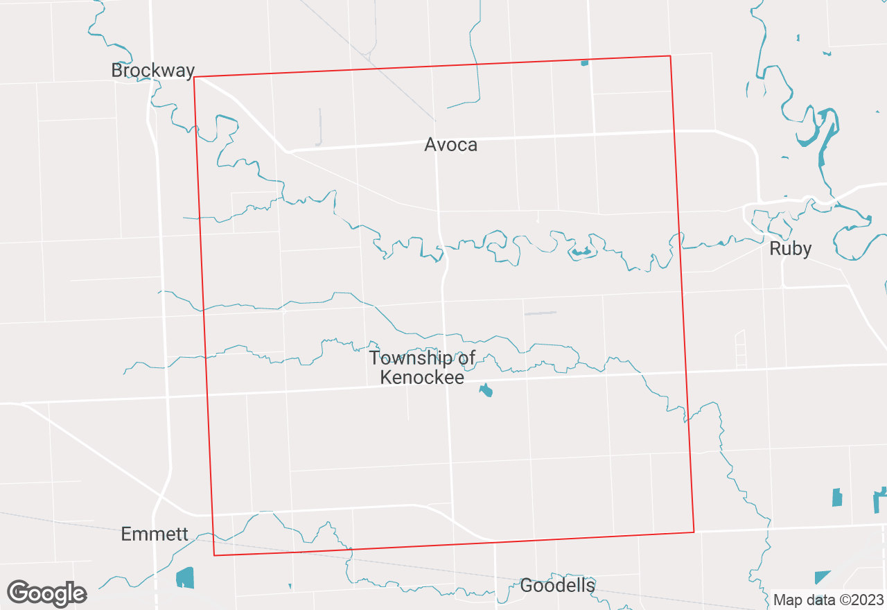 Kenockee map