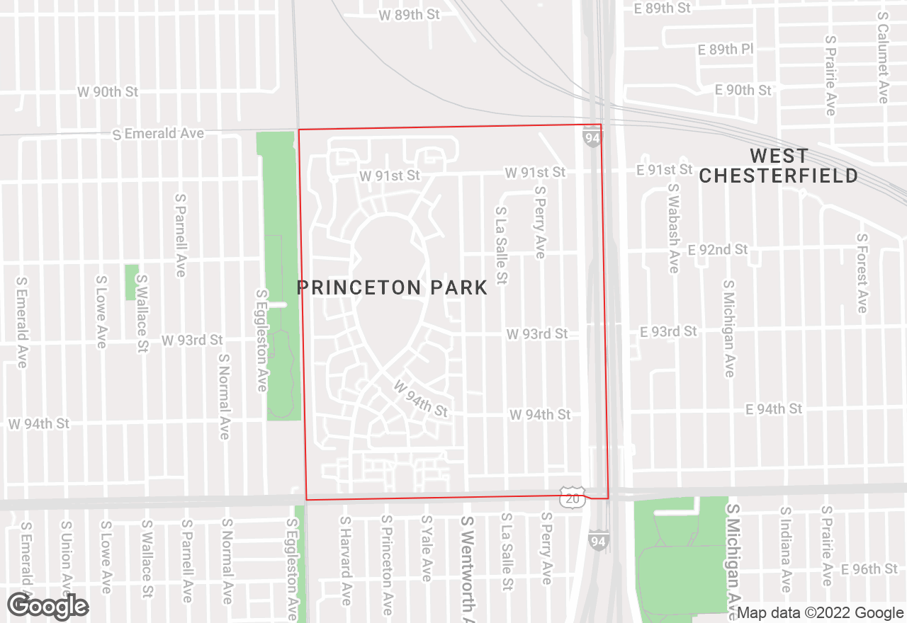 Princeton Park map