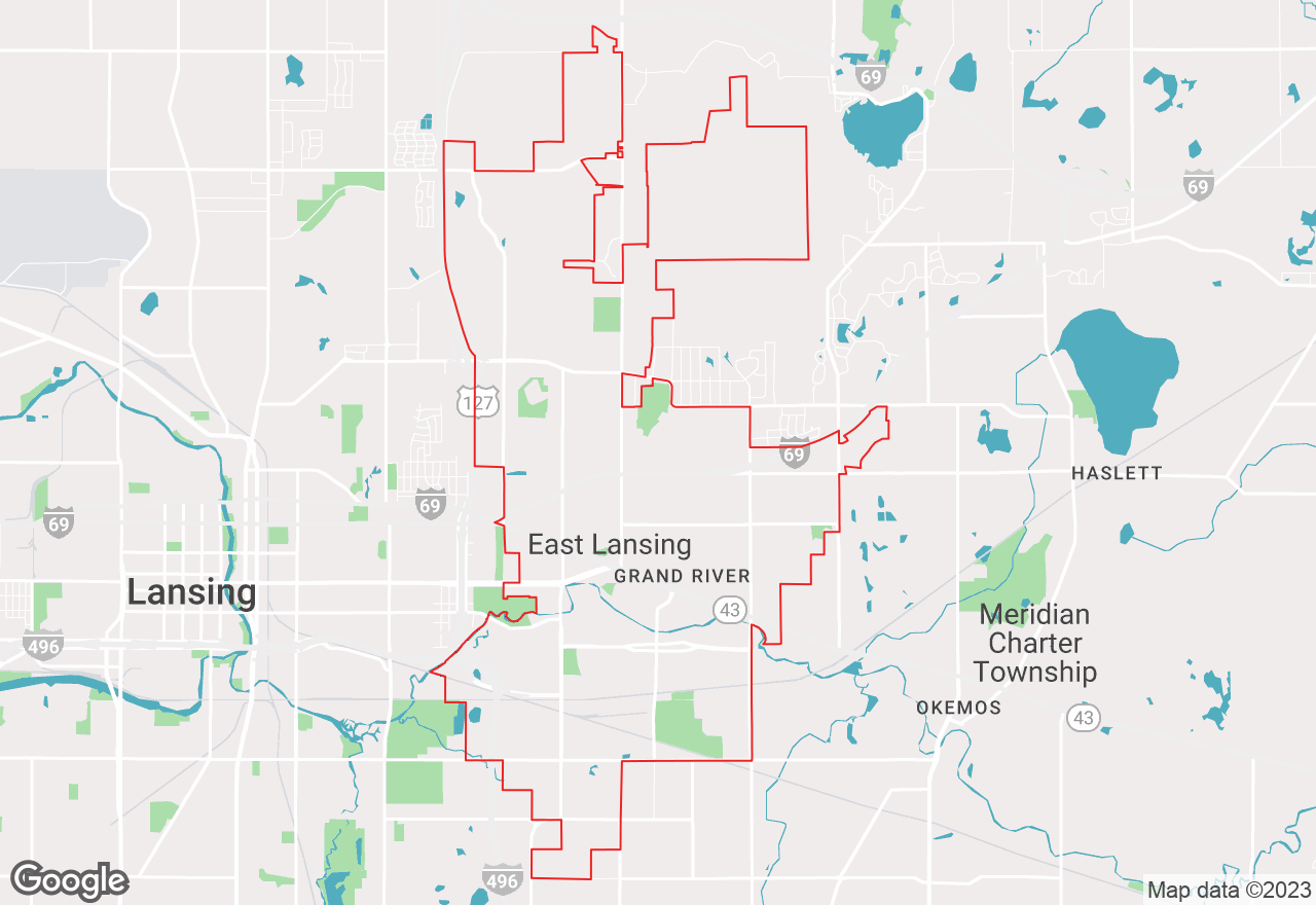 East Lansing map