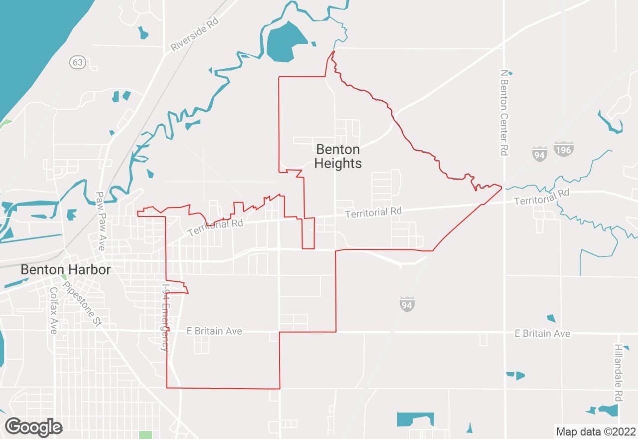 Benton Heights map