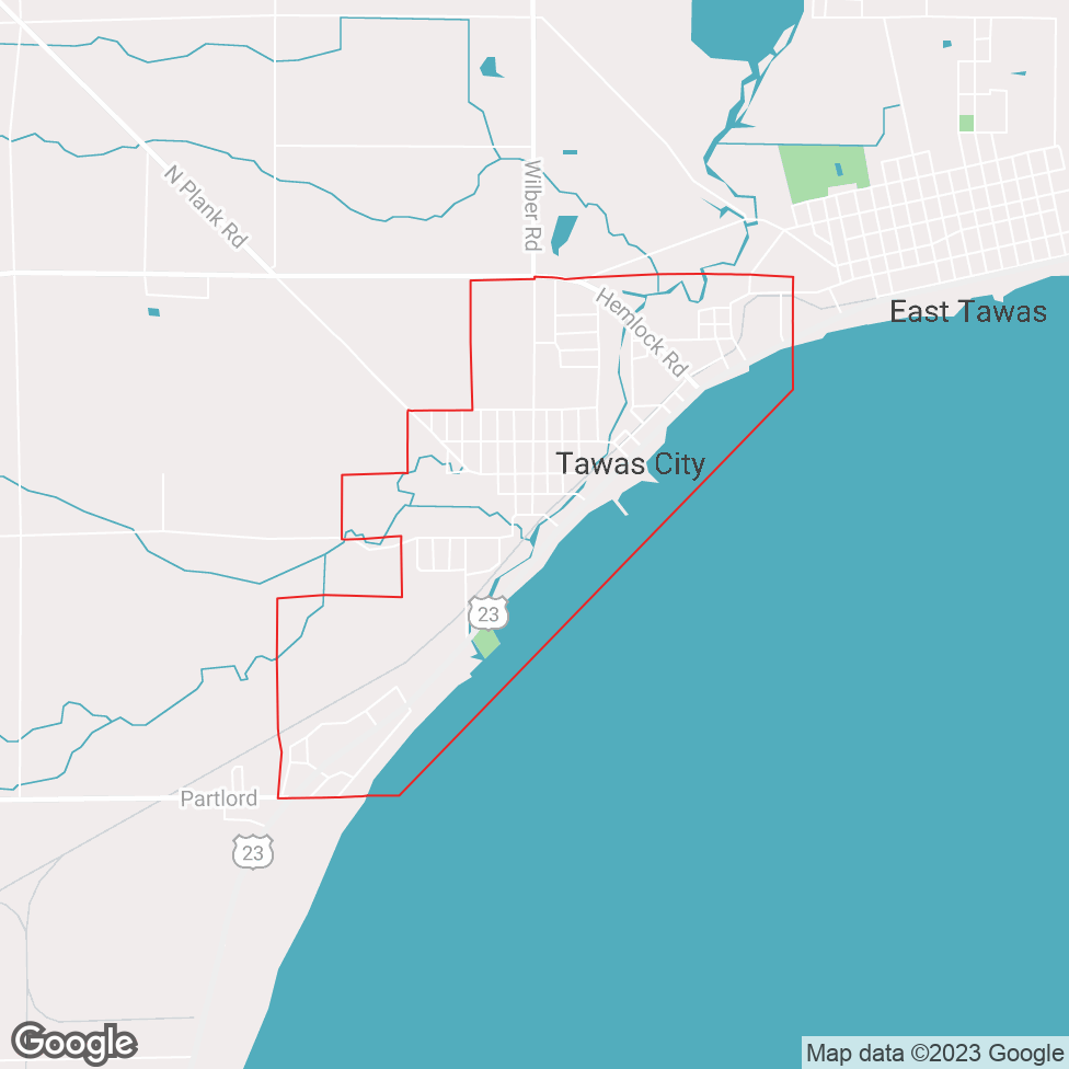 Tawas City map