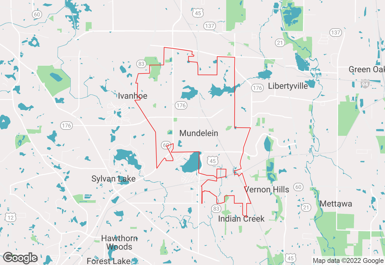 Mundelein map