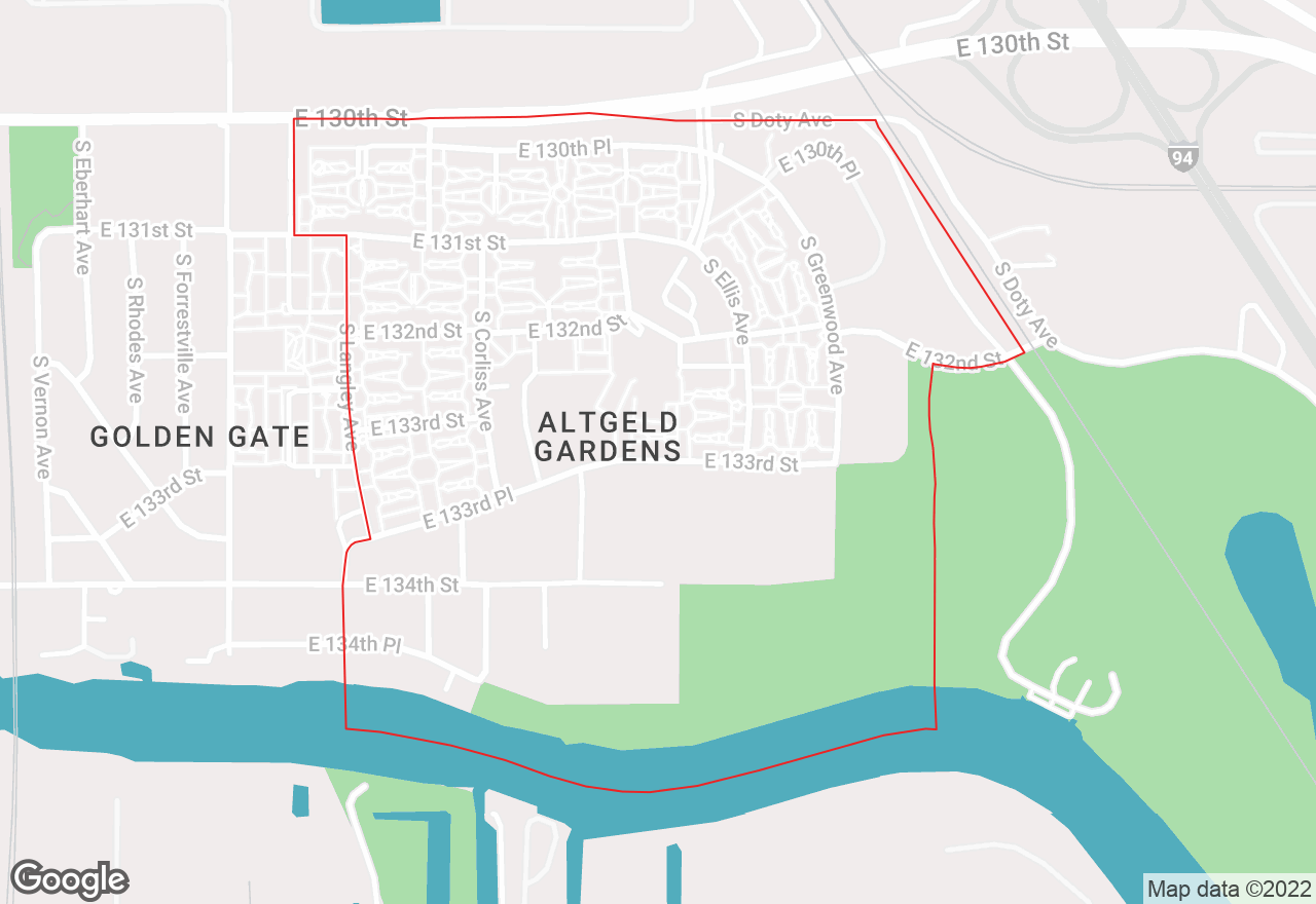 Altgeld Gardens map