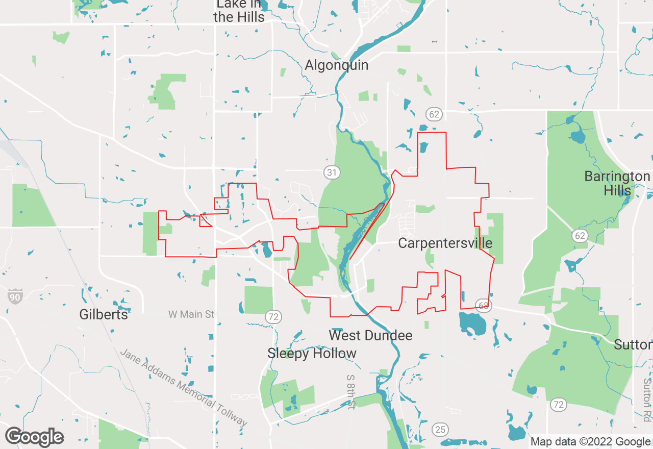 Carpentersville map