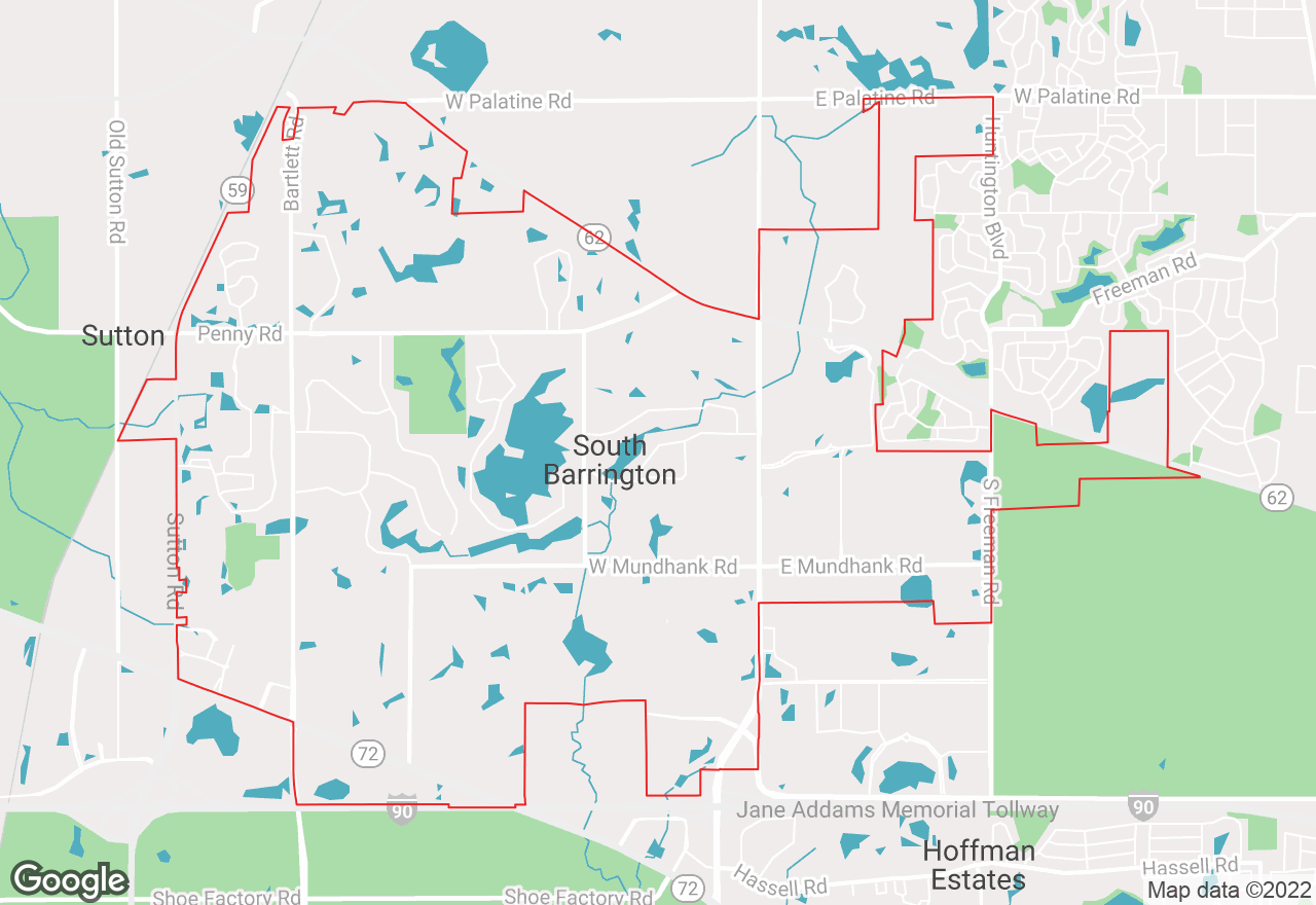 South Barrington map