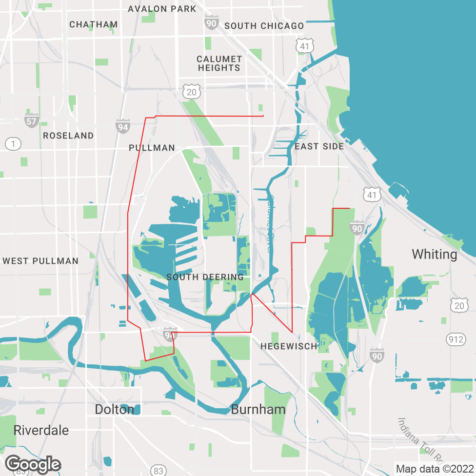 Hegewisch map