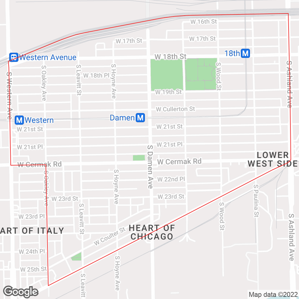 Heart of Chicago map